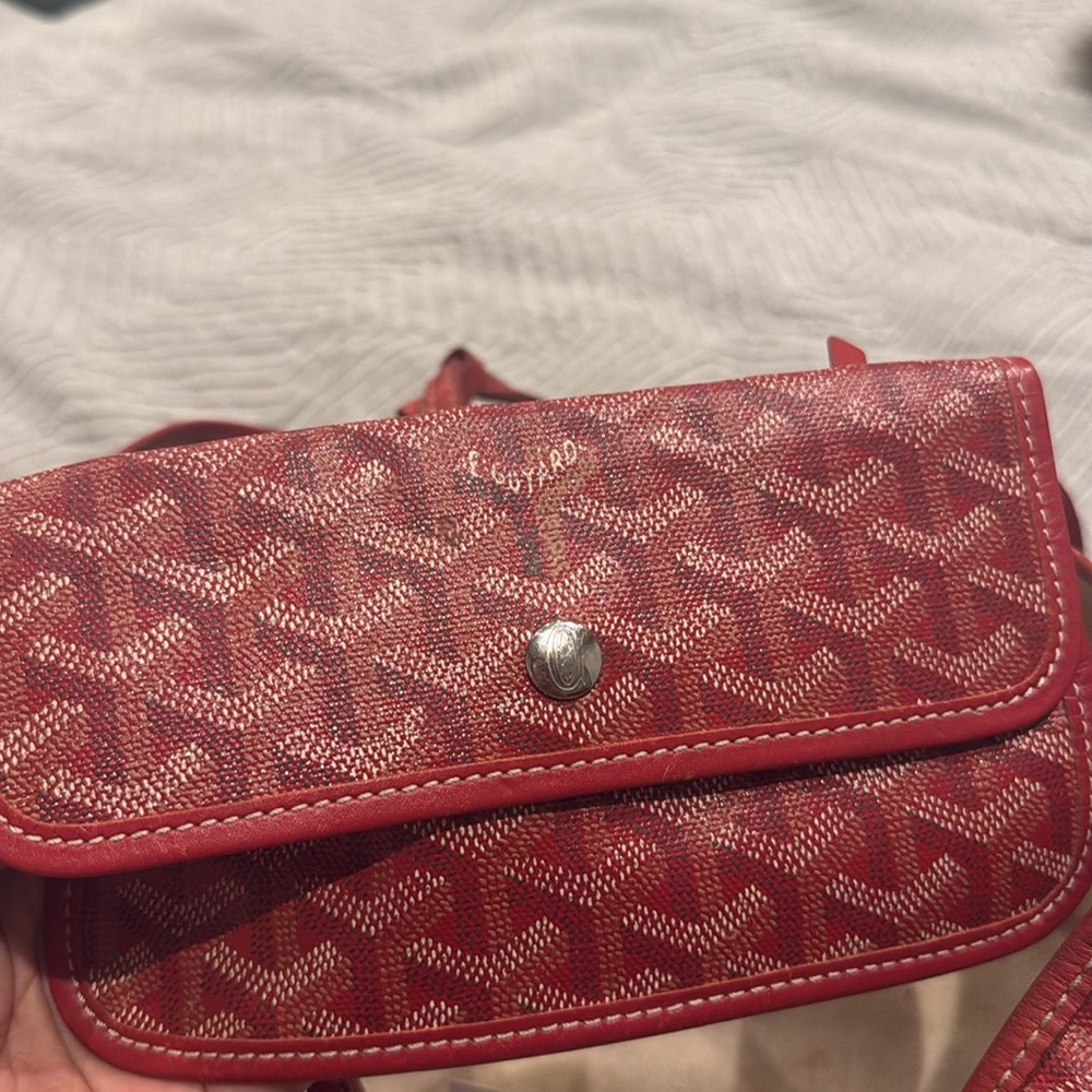Authentic Goyard St. Louis Red Tote PM - Picture 8 of 14